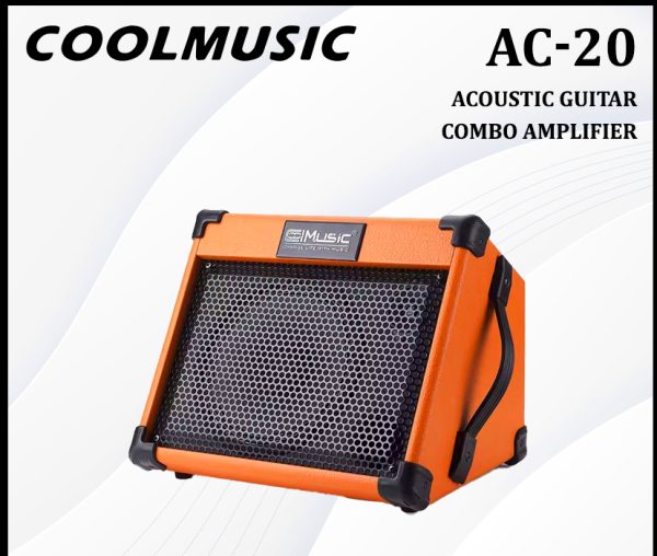 Cool Music 20-Watt Portable Acoustic Guitar Combo Amplifier – AC-20