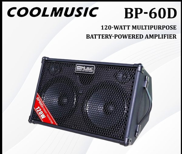 Cool Music 120-Watt Multifunctional Battery Powered Acoustic Amplifier – BP-60D