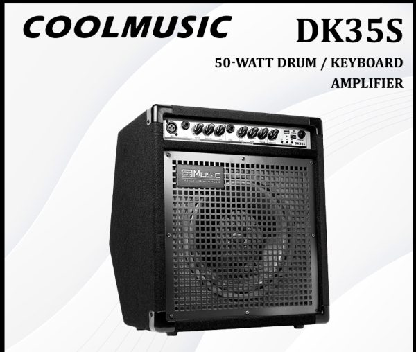 CoolMusic 50-Watt Drum / Keyboard Amplifier Combo – DK-35S