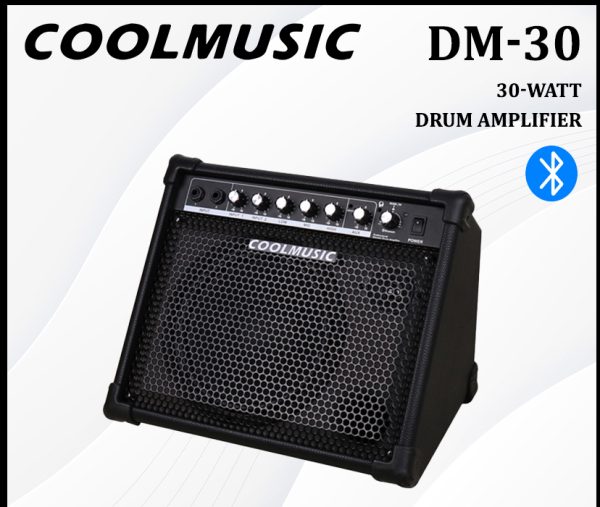 Cool Music 30-Watt Bluetooth Professional Drum Amplifier – DM-30